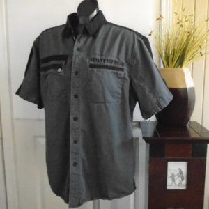 03 Harley Davidson Short Sleeve Button Shirt